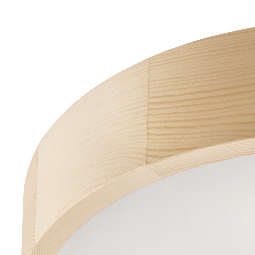 Plafonnier NATURAL 3xE27/60W/230V, Ø 47,5 cm, en pin