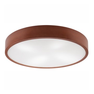 Plafonnier NATURAL 4xE27/60W/230V ø 57,5 cm pin/marron
