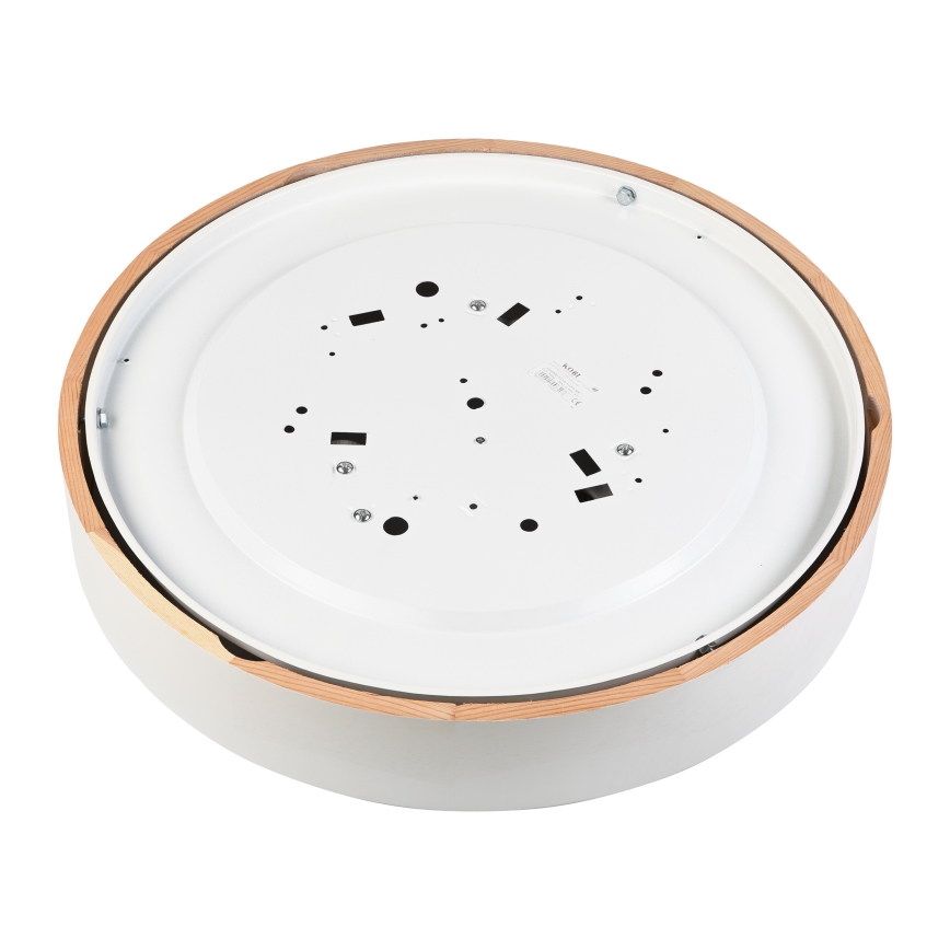 Plafonnier NATURAL 5xE27/15W/230V Ø 47,5 cm pin/blanc