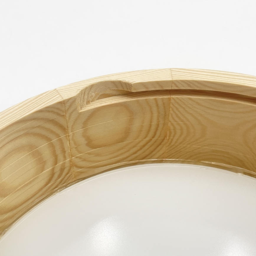 Plafonnier NATURAL MODERN 1xE27/15W/230V Ø 27,5 cm en pin