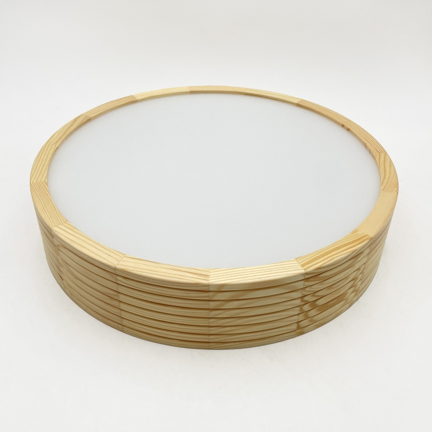 Plafonnier NATURAL MODERN 2xE27/15W/230V pr. 37,5 cm en pin