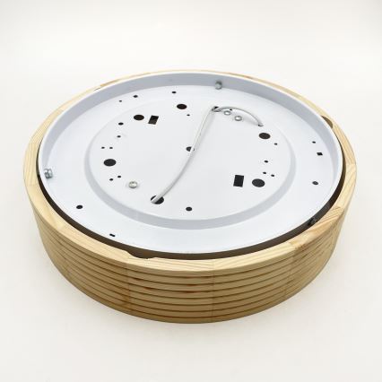 Plafonnier NATURAL MODERN 2xE27/15W/230V pr. 37,5 cm en pin