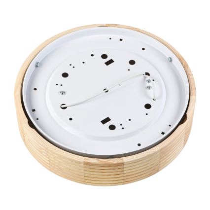 Plafonnier NATURAL MODERN 2xE27/15W/230V pr. 37,5 cm en pin