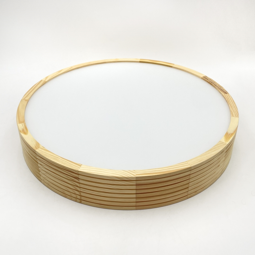 Plafonnier NATURAL MODERN 3xE27/15W/230V, Ø 47,5 cm, en pin