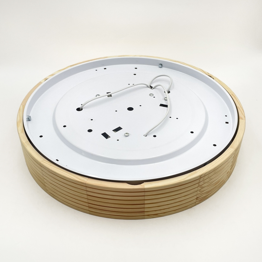 Plafonnier NATURAL MODERN 3xE27/15W/230V, Ø 47,5 cm, en pin