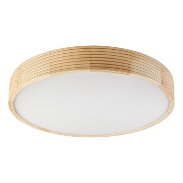 Plafonnier NATURAL MODERN 4xE27/15W/230V, Ø 58 cm, en pin