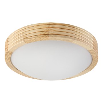 Plafonnier NATURAL MODERN SLIM 1xE27/15W/230V, Ø 27,5 cm, en pin