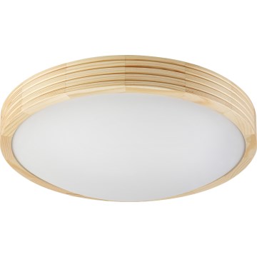 Plafonnier NATURAL MODERN SLIM 2xE27/15W/230V Ø 37,5 cm en pin