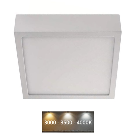 Plafonnier NEXXO LED/12,5W/230V 3000/3500/4000K 17x17 cm blanc