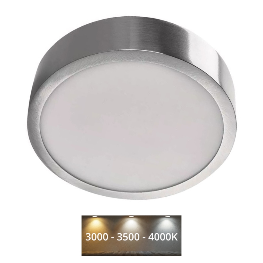Plafonnier NEXXO LED/12,5W/230V 3000/3500/4000K d. 17 cm chrome mat