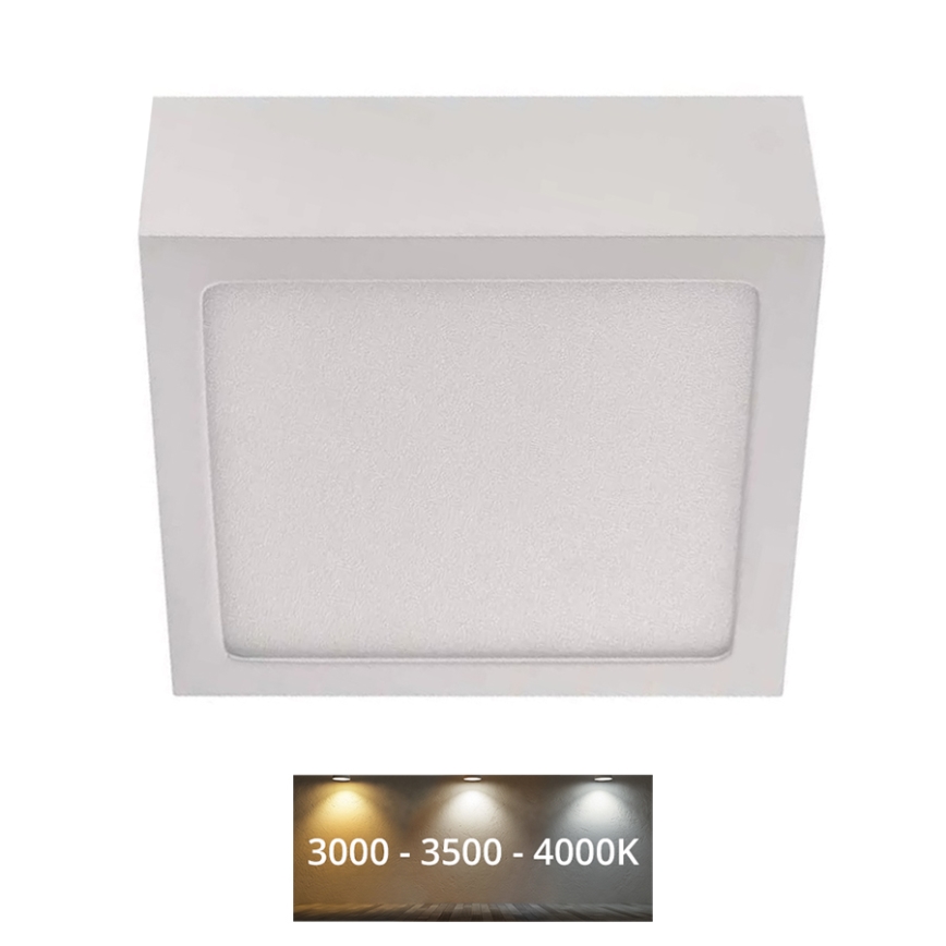 Plafonnier NEXXO LED/7,6W/230V 3000/3500/4000K 12x12 cm blanc