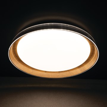 Plafonnier NIFU LED/17,8W/230V d. 43 cm blanc/marron