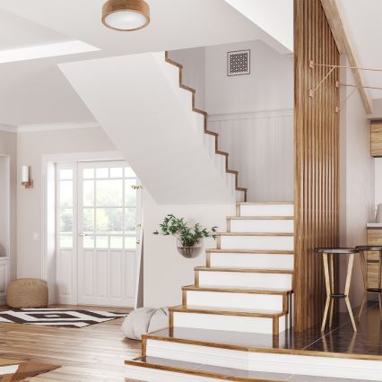 Plafonnier OAK 1xE27/60W/230V chêne ø 27,5 cm