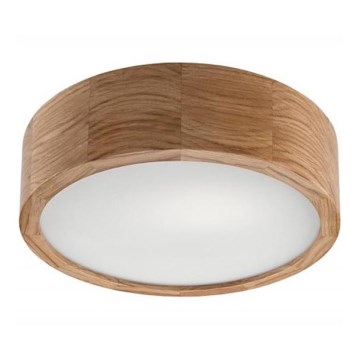 Plafonnier OAK 1xE27/60W/230V en chêne, Ø 27,5 cm