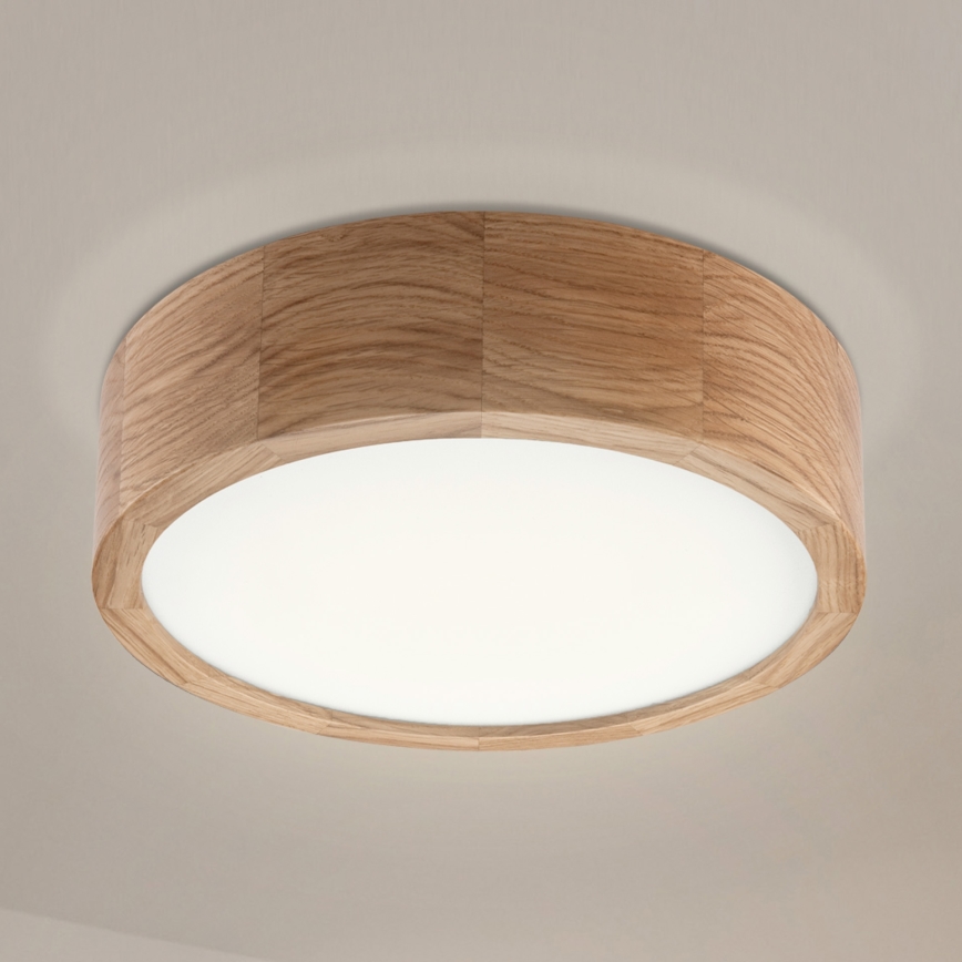 Plafonnier OAK 1xE27/60W/230V en chêne, Ø 27,5 cm