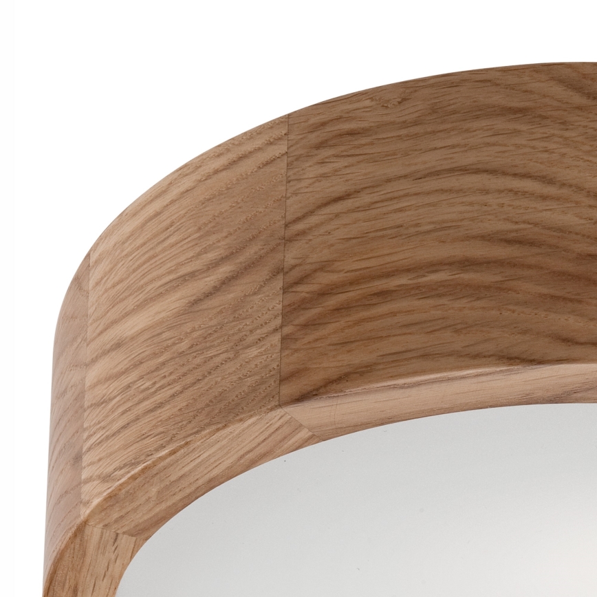 Plafonnier de salle de bain OAK 2xE27/15W/230V IP54 chêne ø 27 cm
