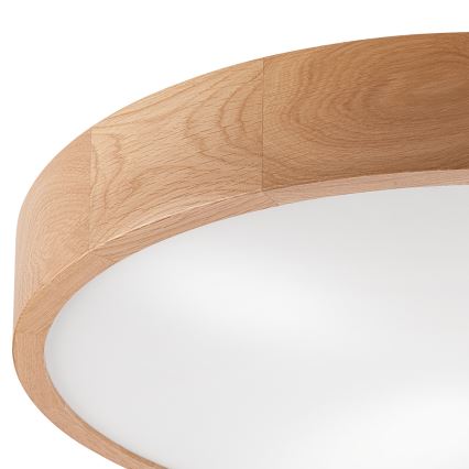 Plafonnier OAK 4xE27/60W/230V ø 57,5 cm chêne