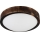 Plafonnier OAK SLIM 1xE27/15W/230V Ø 27 cm chêne/brun foncé