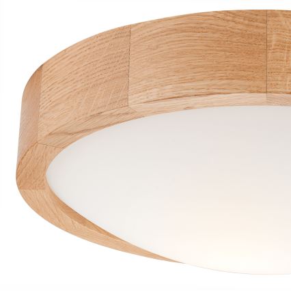 Plafonnier OAK SLIM 1xE27/60W/230V chêne ø 27 cm