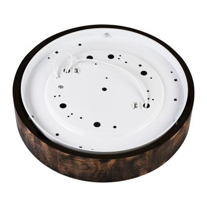 Plafonnier OAK SMOKY 2xE27/15W/230V ø 37,5 cm chêne/marron foncé