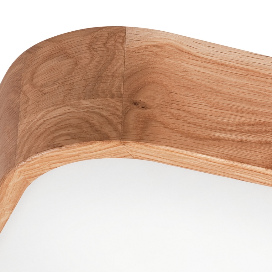Plafonnier OAK SQUARE 4xE27/15W/230V 45x45 cm chêne