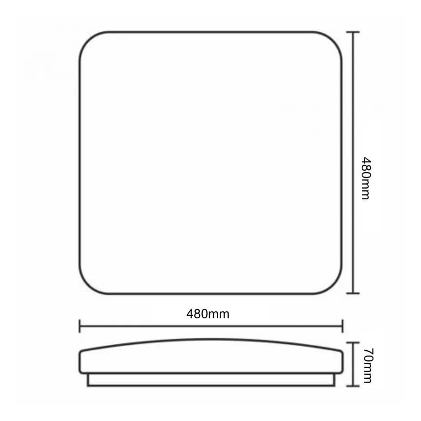 Plafonnier à intensité variable OPAL LED/48W/230V 3000-6500K + télécommande