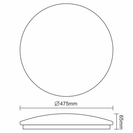 Plafonnier OPAL LED/48W/230V 4000K