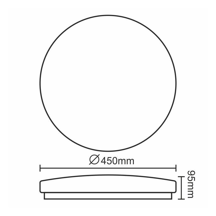 Plafonnier OPAL LED/50W/176-264V