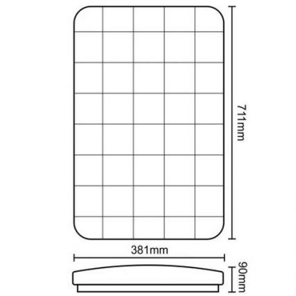 Plafonnier OPAL LED/60W/176-264V