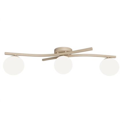 Plafonnier OPUS 3xE14/10W/230V beige/blanc