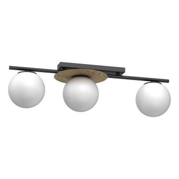Plafonnier ORBITAL 3xE27/15W/230V blanc/marron/noir