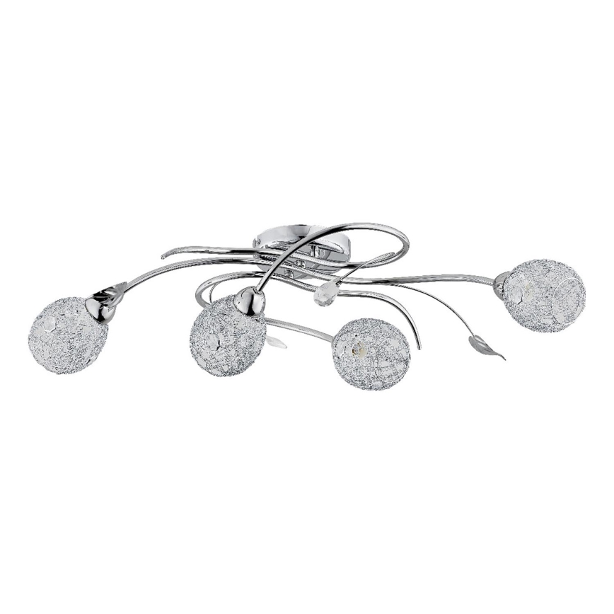 Plafonnier ORLEAN 4xE14/10W/230V chrome brillant