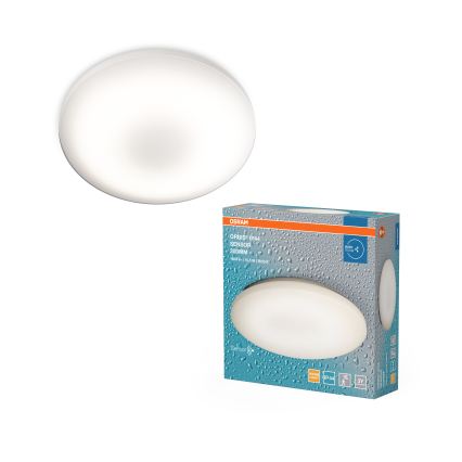 Osram - Plafonnier LED pour salle de bains avec détecteur de mouvement et détecteur crépusculaire ORBIS LED/15,5W/230V Ø 30 cm IP44 blanc