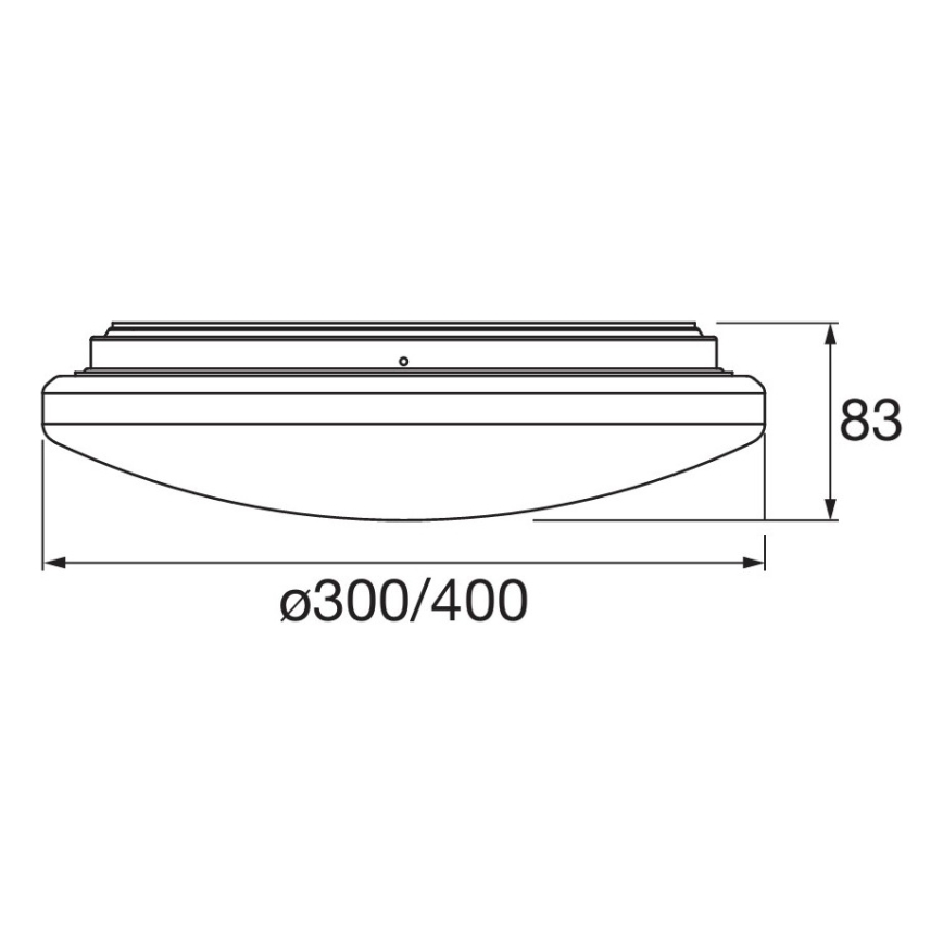 Osram - Plafonnier LED pour salle de bains avec détecteur de mouvement et détecteur crépusculaire ORBIS LED/15,5W/230V Ø 30 cm IP44 blanc