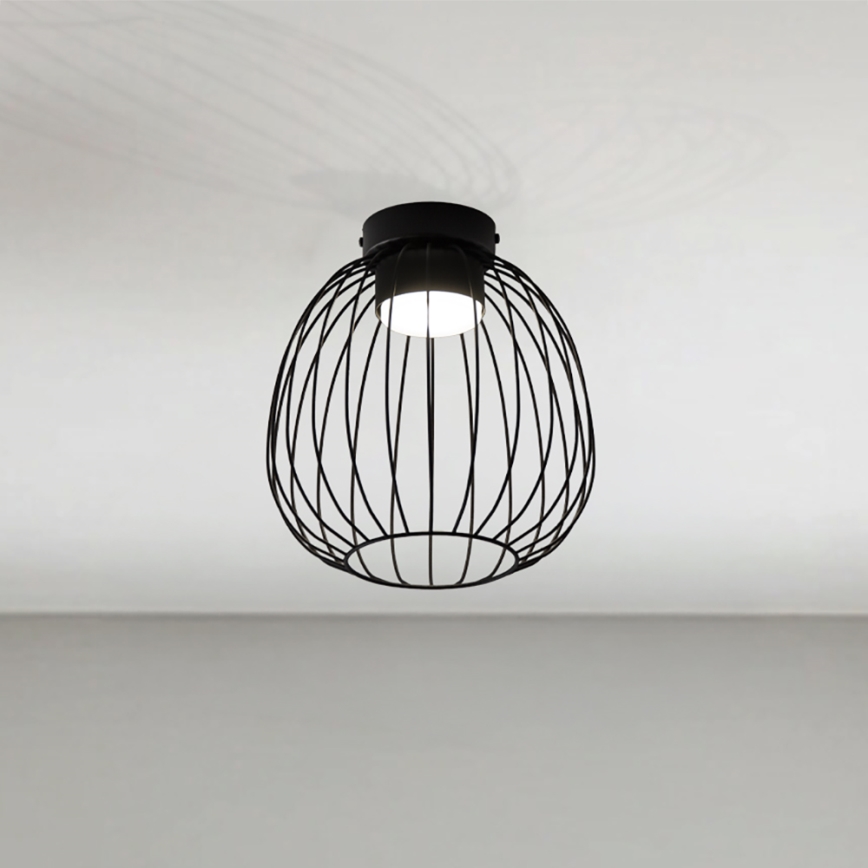 Plafonnier OVELLA 1xGX53/10W/230V Ø 25 cm noir