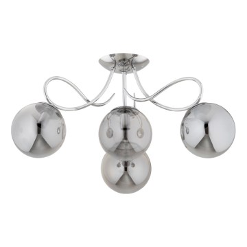 Plafonnier OXA 4xE14/10W/230V chrome brillant