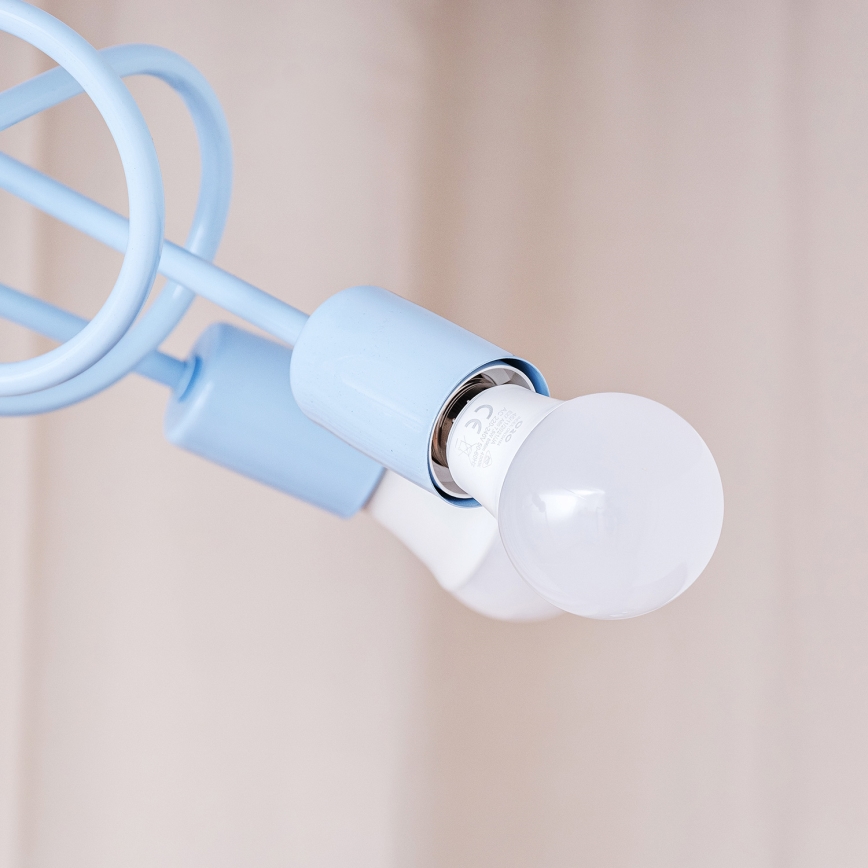 Plafonnier OXFORD 3xE27/15W/230V bleu