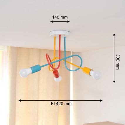 Plafonnier OXFORD 3xE27/15W/230V