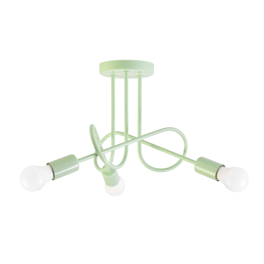 Plafonnier OXFORD 3xE27/15W/230V vert