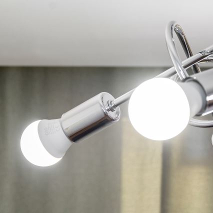 Plafonnier OXFORD 5xE27/15W/230V chrome brillant