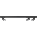 Plafonnier PARIS LED/24W/230V + 3xGU10/10W noir
