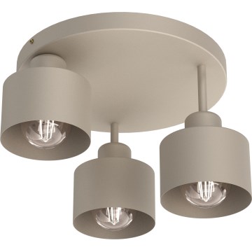 Plafonnier PARKLA 3xE27/15W/230V beige