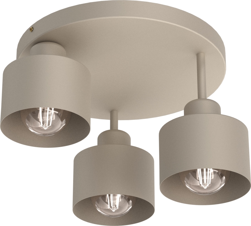 Plafonnier PARKLA 3xE27/15W/230V beige