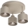 Plafonnier PARKLA 3xE27/15W/230V beige