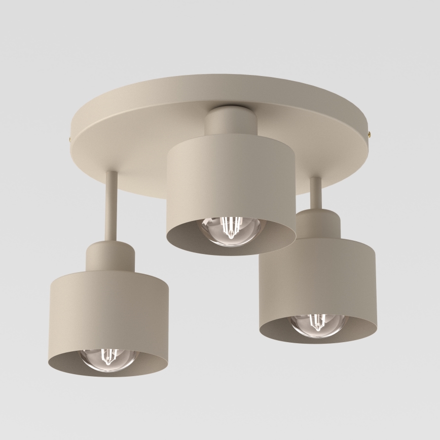 Plafonnier PARKLA 3xE27/15W/230V beige