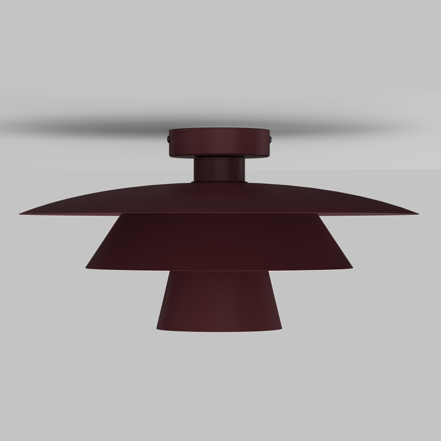 Plafonnier PLATO 1xE27/15W/230V Ø 32 cm bordeaux