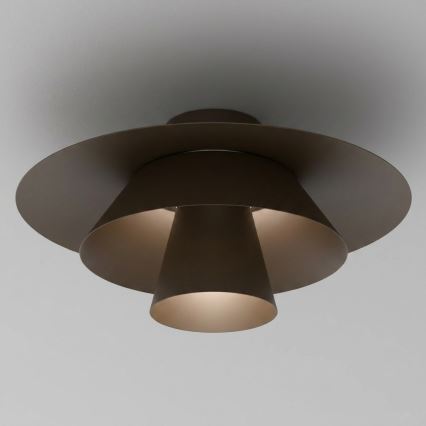 Plafonnier PLATO 1xE27/15W/230V Ø 32 cm marron