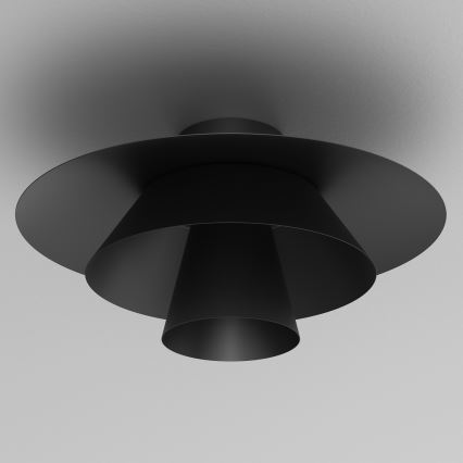 Plafonnier PLATO 1xE27/15W/230V Ø 32 cm noir