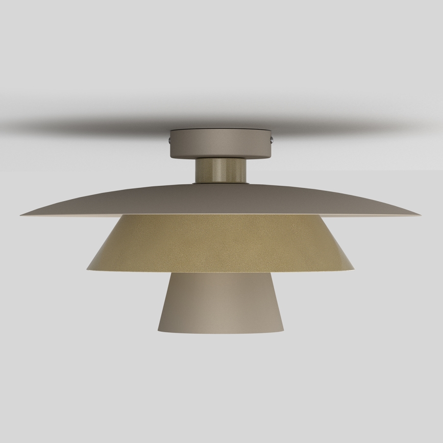 Plafonnier PLATO 1xE27/15W/230V Ø 38 cm beige/doré
