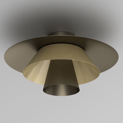 Plafonnier PLATO 1xE27/15W/230V Ø 38 cm bronze/doré